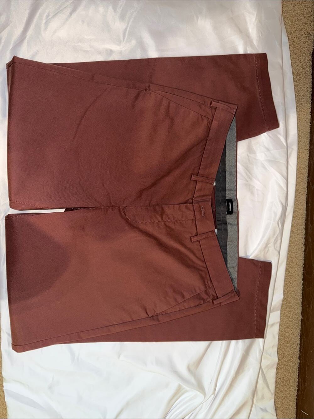Express Men's Chinos in Deep Rust - 36 x 32